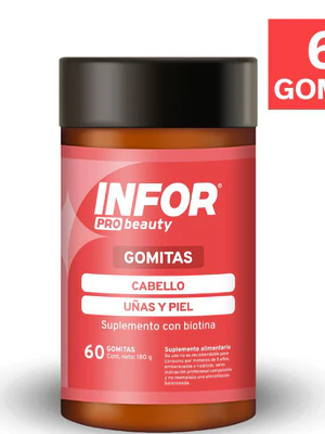 Infor Pro Beauty Cabello piel uñas 60 Gomitas.