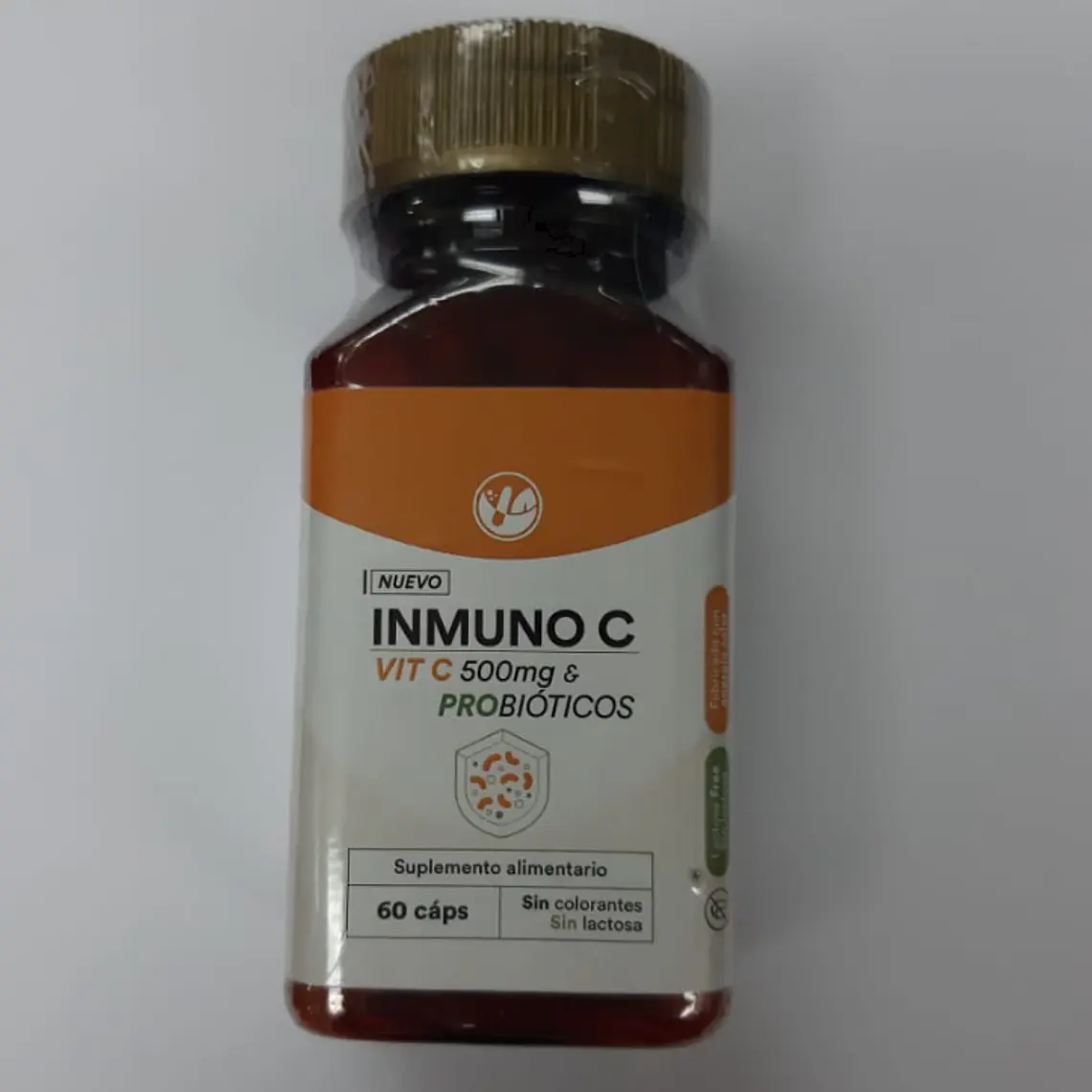 Inmuno C Vitamina C 500 mg y probióticos 60 Cápsulas. Natural Farm 1
