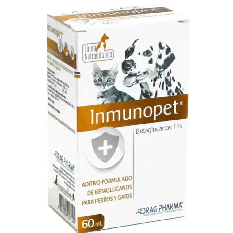 Inmunopet Betaglucanos 1 % Suspensión oral 60 ml. 1