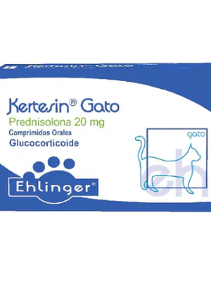 Kertesin Gato Prednisona 20 mg 10 Comprimidos orales. Uso veterinario