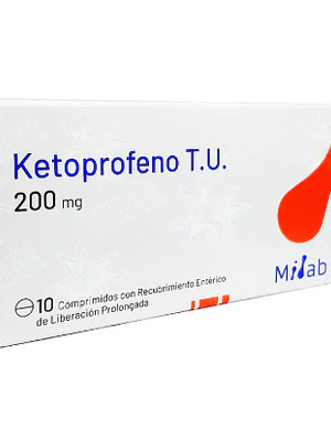 Ketoprofeno T.U. (B) 200 mg 10 Comprimidos. Mintlab