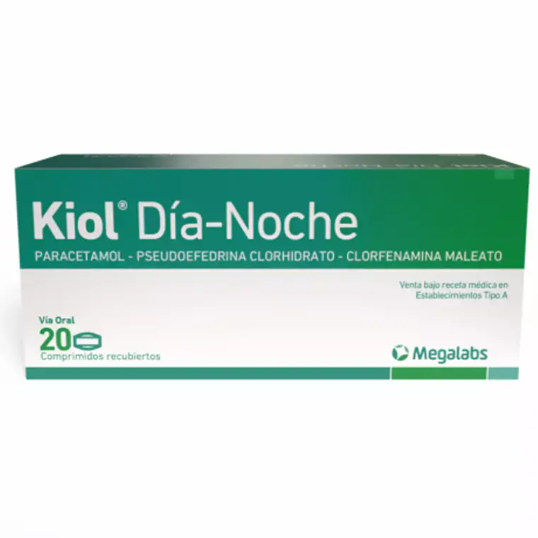 Kiol Antigripal Día-Noche Paracetamol 20 Comprimidos recubiertos. 1