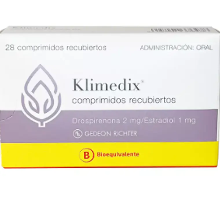 Klimedix (B) Drospirenona, Estradiol 28 Comprimidos recubiertos. 1