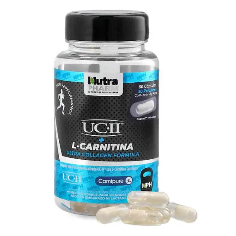 L-Carnitina+UC-II 60 Cápsulas. Nutra Pharm 1