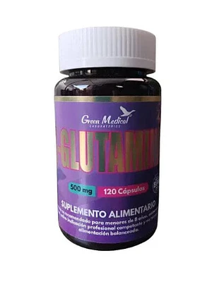 L-Glutamina 500 mg 120 Cápsulas. Green Medical