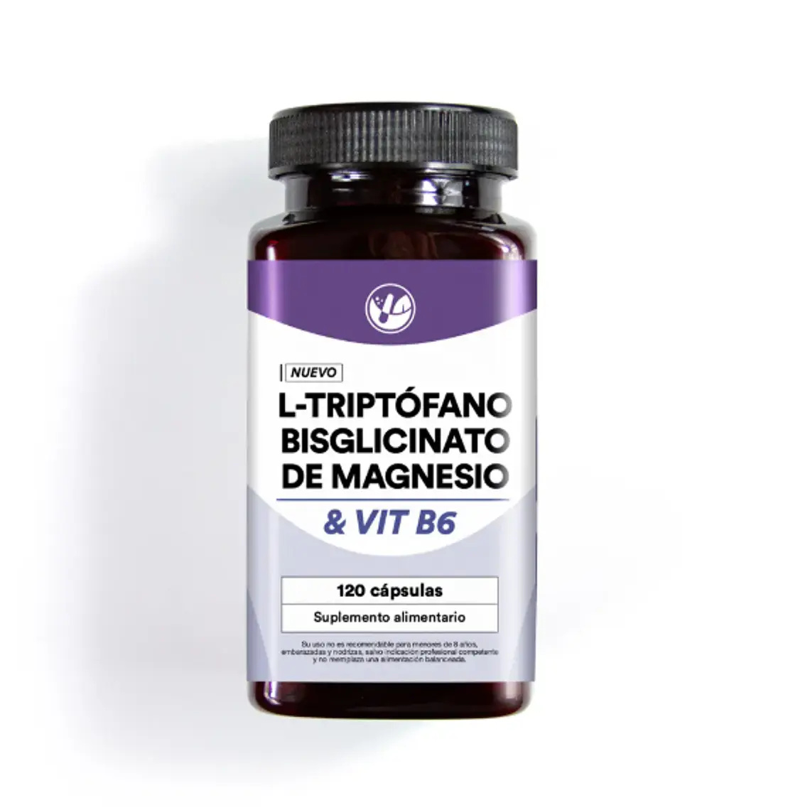 L-Triptófano, Bisciglinato de magnesio & Vitamina B6 120 Cápsulas. Natural Farm 1