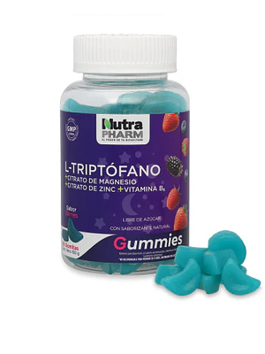L-Triptofano+ Citrato de magnesio+ Complejo B 60 Gummies. Nutra Pharm