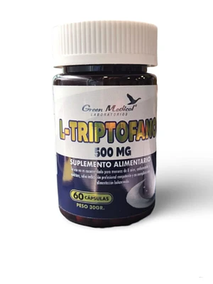 L-Triptófano 500 mg 60 Cápsulas. Green Medical