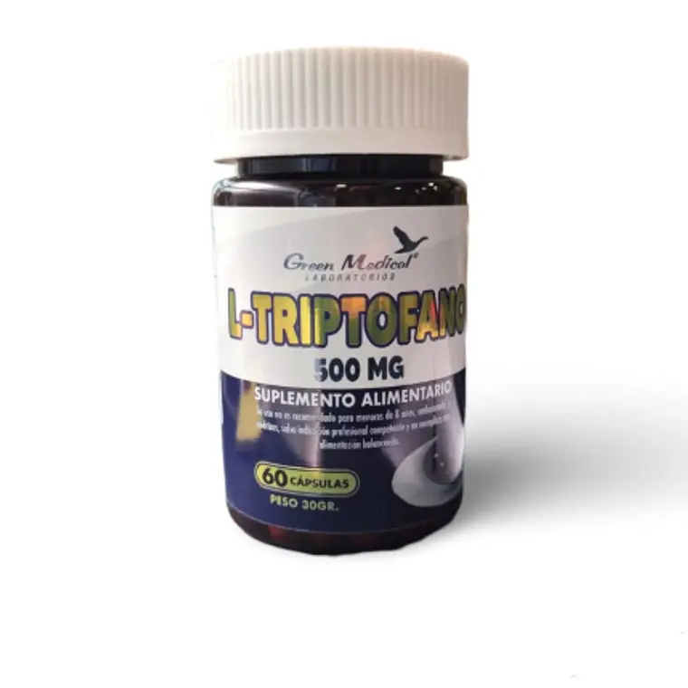 L-Triptófano 500 mg 60 Cápsulas. Green Medical 1
