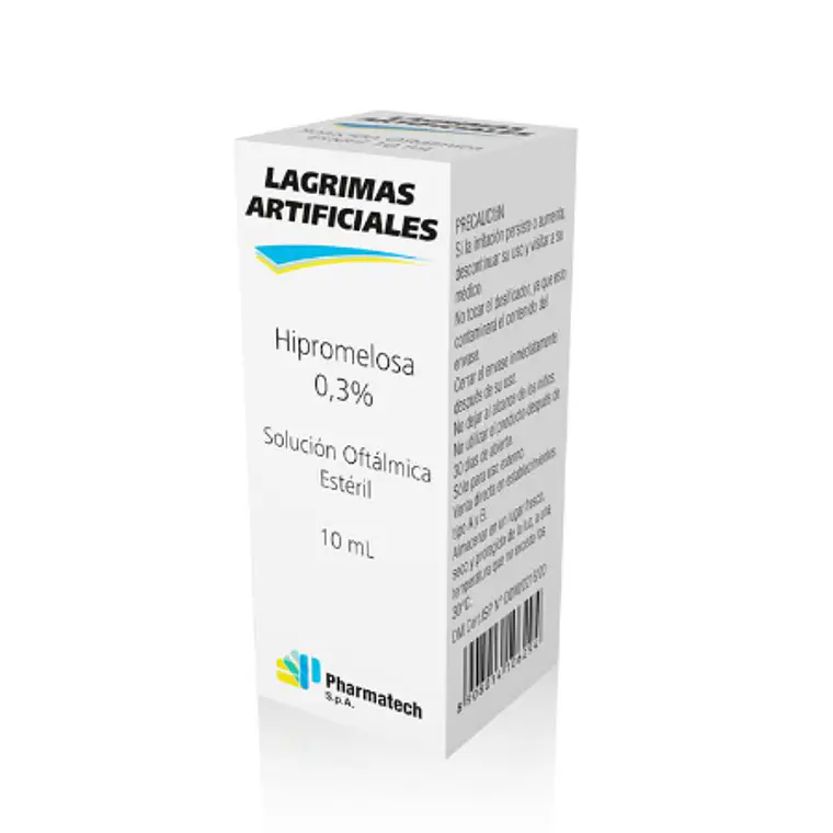 Lágrimas artificiales Hipromelosa 0,3 % Solución oftálmica 10 ml. Pharmatech 1