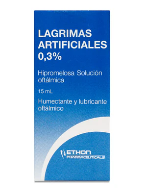 Lágrimas Artificiales Hipromelosa 0,3 % Solución oftálmica 15 ml. Ethon