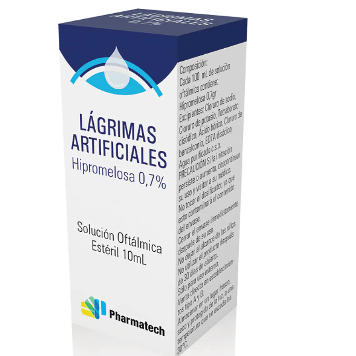 Lágrimas Artificiales Hipromelosa 0,7 % Solución oftálmica 10 ml. Pharmatech 1