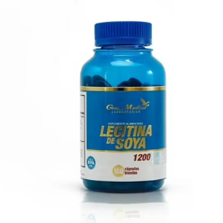 Lecitina se soya 1200 mg 100 Cápsulas. Green Medical 1