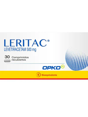 Leritac (B) Levetiracetam 500 mg 30 Comprimidos.