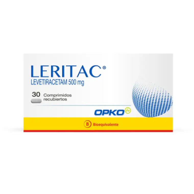 Leritac (B) Levetiracetam 500 mg 30 Comprimidos. 1