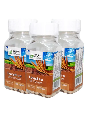 Levadura de Cerveza 60 Cápsulas. Natural Farm