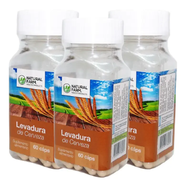Levadura de Cerveza 60 Cápsulas. Natural Farm 1