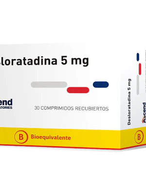 Desloratadina (B) 5 mg 30 Comprimidos recubiertos.