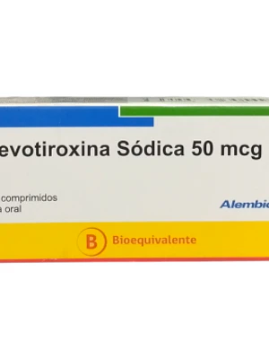 Levotiroxina sódica (B) 50 mcg 50 Comprimidos. Alembic 