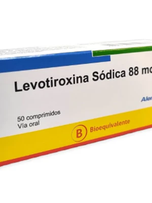 Levotiroxina sódica 88 mcg 50 Comprimidos. Alembic 