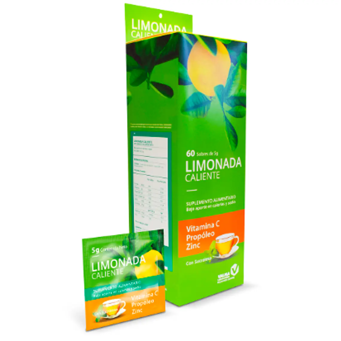 Limonada Caliente Paracetamol 500 mg 60 Sobres. Valma 1
