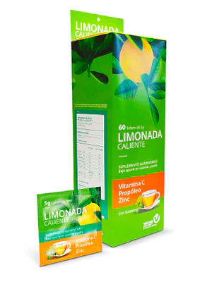 Limonada Caliente Paracetamol 500 mg 60 Sobres. Valma