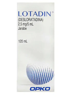 Lotadin Desloratadina 2,5 mg / 5 ml Jarabe 120 ml.