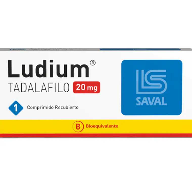 Ludium (B) Tadalafilo  20 mg 1 Comprimido recubierto. 1