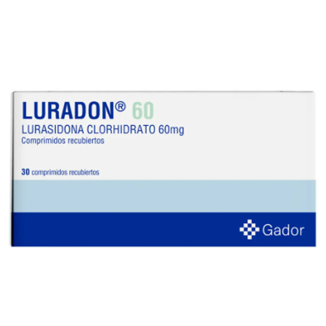 Luradon Lurasidona 60 mg 30 Comprimidos recubiertos. 1