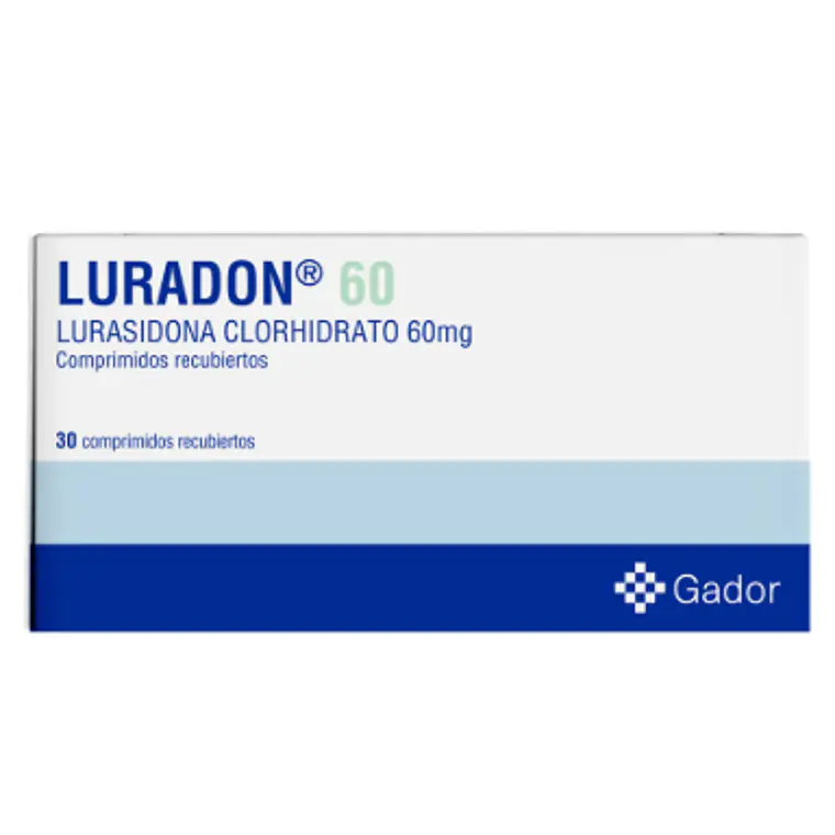 Luradon Lurasidona 60 mg 30 Comprimidos recubiertos. 1