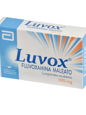 Luvox Fluvoxamina Maleato 100 mg 30 Comprimidos.
