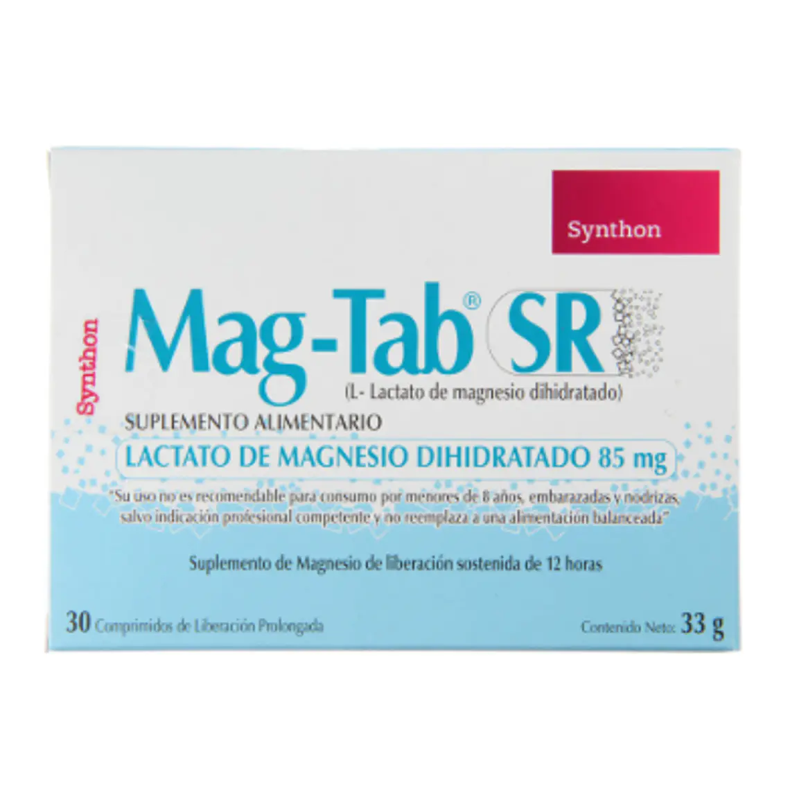 Mag-Tab SR Suplemento alimentario 30 Comprimidos. 1