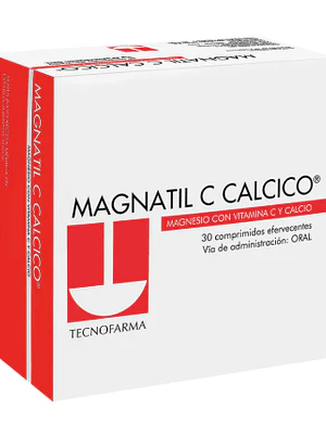 Magnatil Cálcico 30 Comprimidos efervescentes.