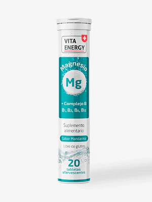 Magnesio + Complejo B 20 Tabletas efervescentes. Vita Energy