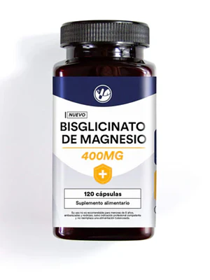 Bisglicinato de Magnesio 120 Cápsulas. natural Farm