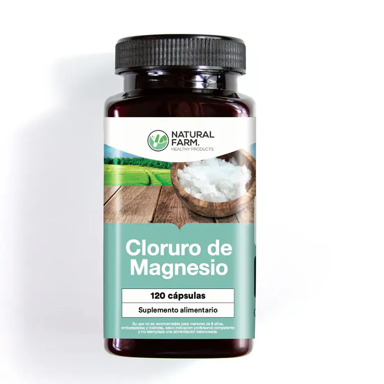 Cloruro de magnesio 120 Cápsulas. Natural Farm 1
