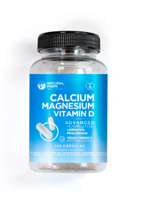 Calcium magnesium 120 Cápsulas. Natural Farm