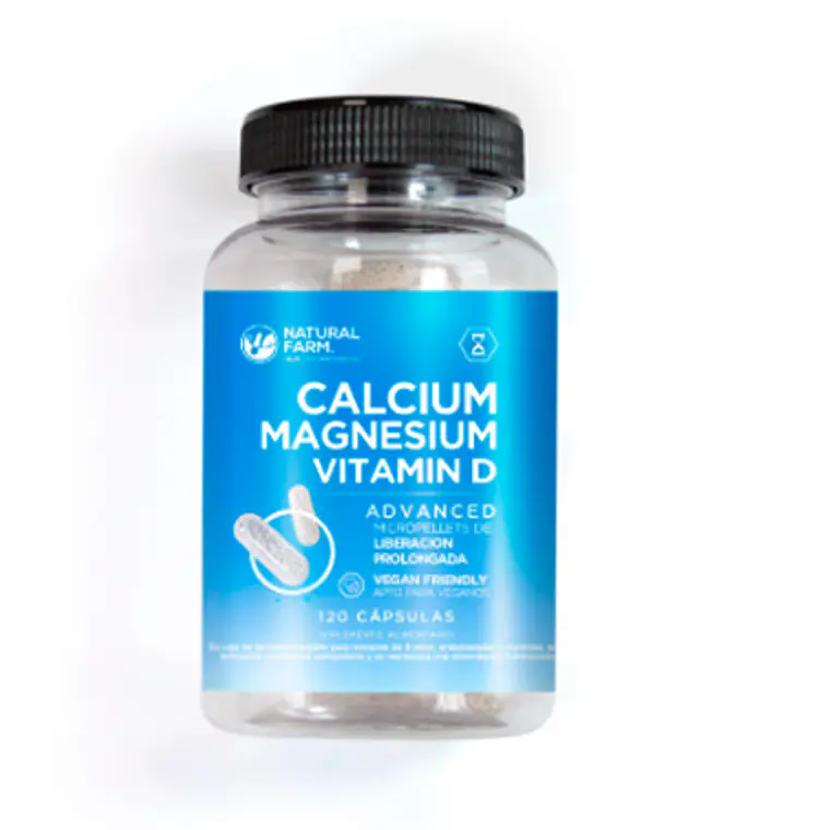 Calcium magnesium 120 Cápsulas. Natural Farm 1