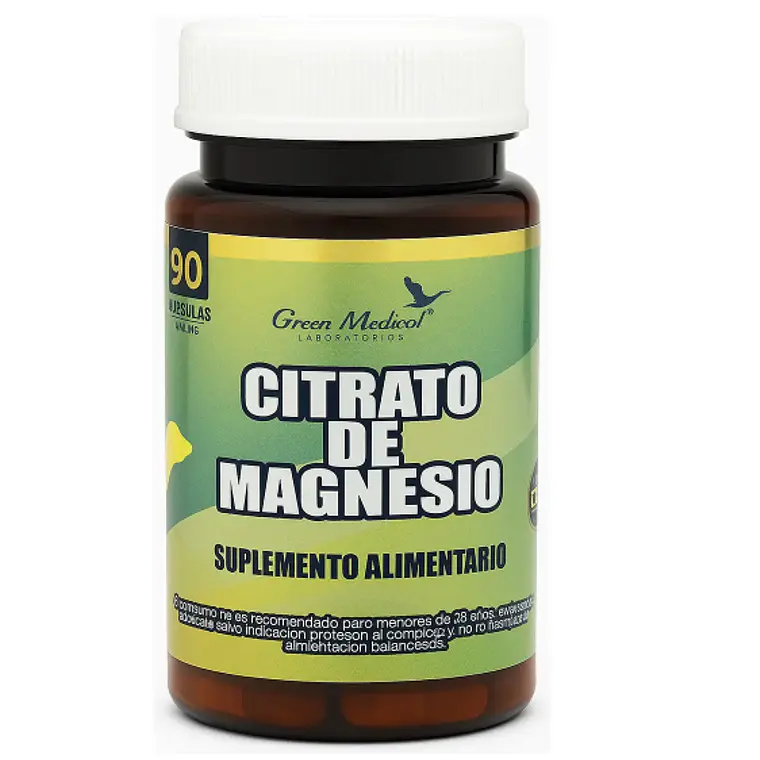 Citrato de Magnesio 500 mg 90 Cápsulas. Green Medical 1