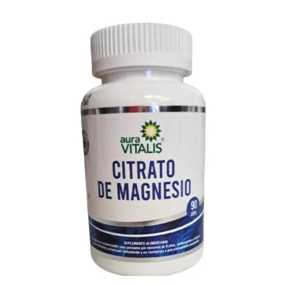 Citrato de magnesio 450 mg 90 Cápsulas. Aura vitalis 1