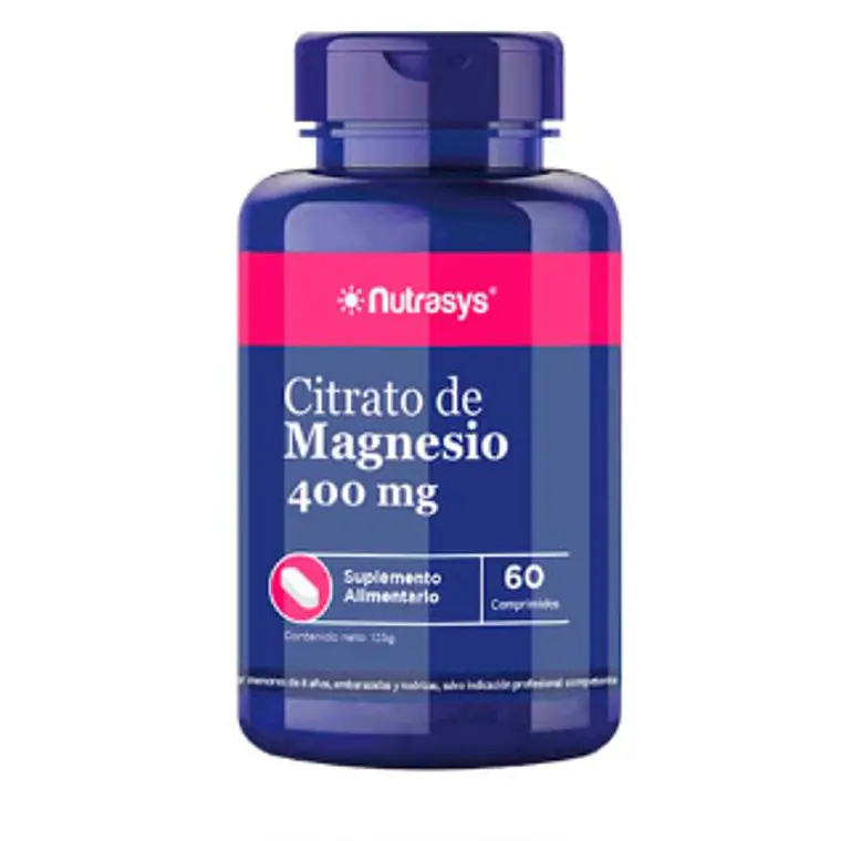 Citrato de Magnesio 400 mg 60Cápsulas. Nutrasys 1