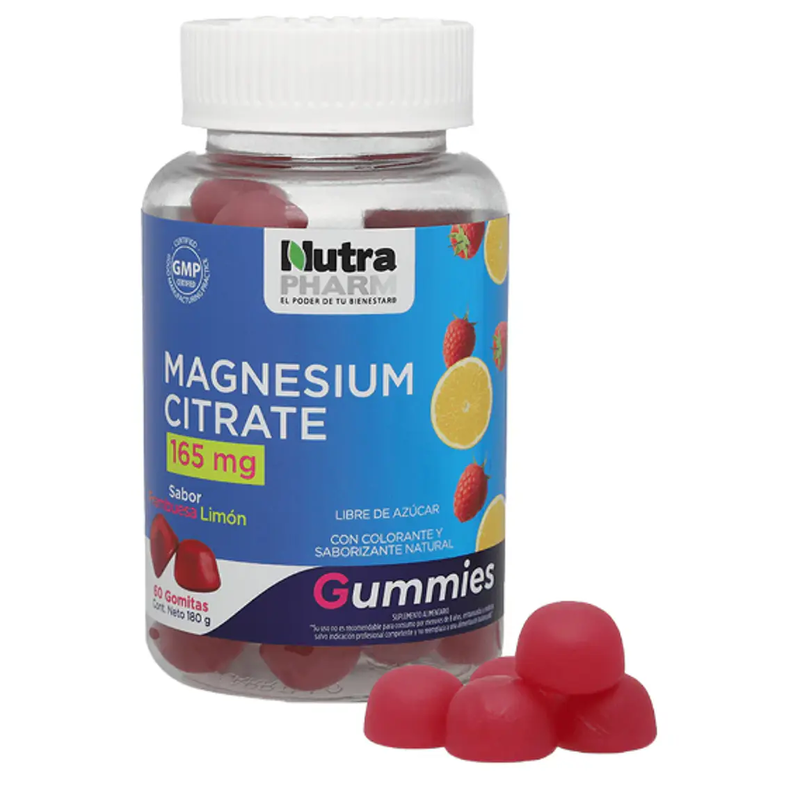 Magnesium Citrate 60 Gummies. Nutra Pharm 1