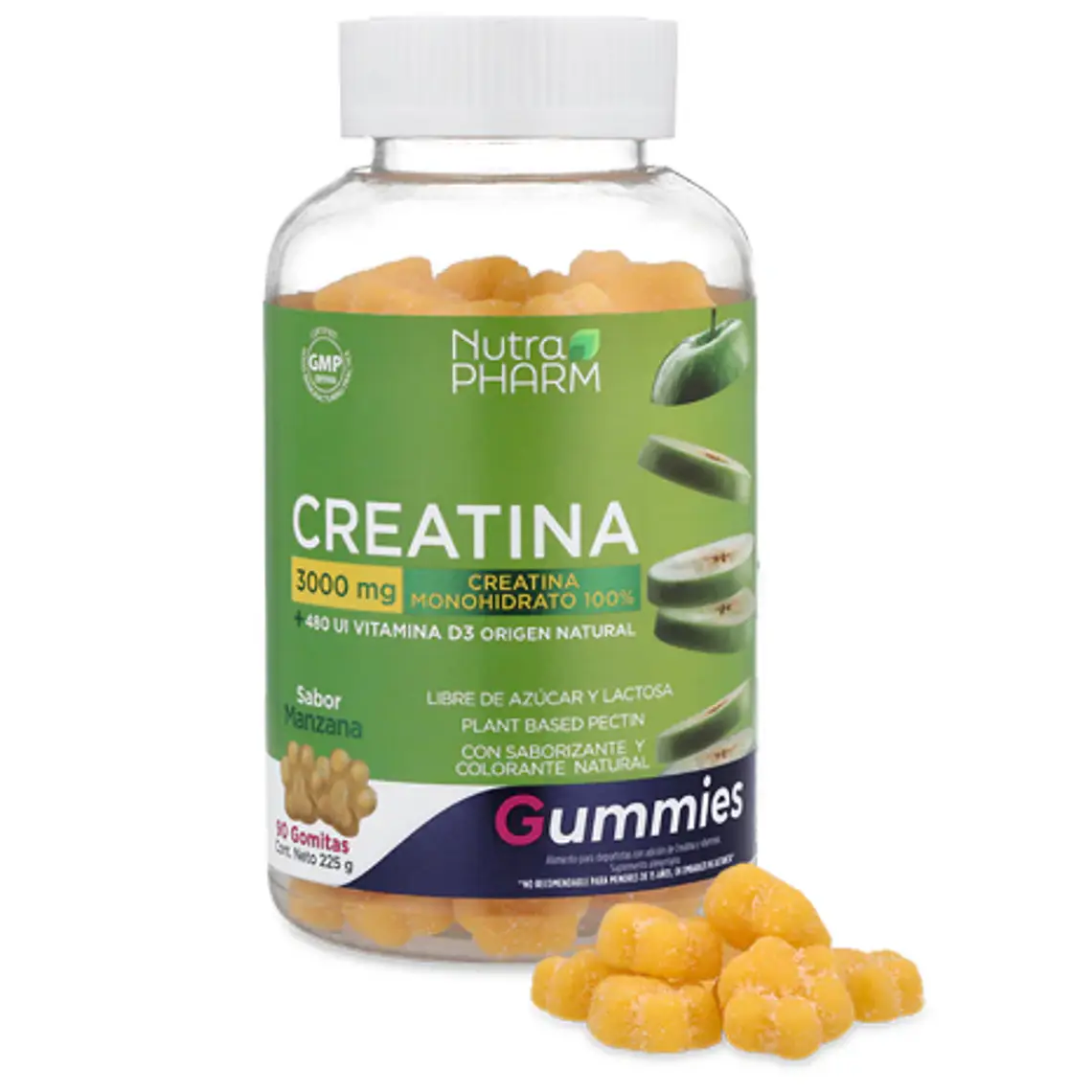 Creatina Monohidrato 90 Gummies. Nutra Pharm 1