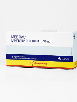 Mebral (B) Memantina 10 mg 60 Comprimidos recubiertos.