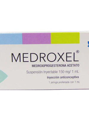 Medroxel Medroxiprogesterona 150mg/ml  Suspensión inyectable 1 Ampolla.