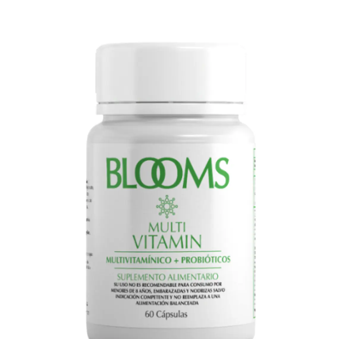 Blooms Multivitamínico y probiótico 60 Cápsulas. 1