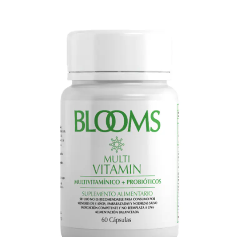 Blooms Multivitamínico y probiótico 60 Cápsulas. 1