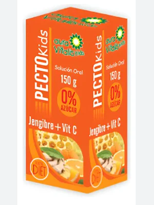 Pecto Kids Jengibre+ Vit C Jarabe 150 ml. Aura vitalis.