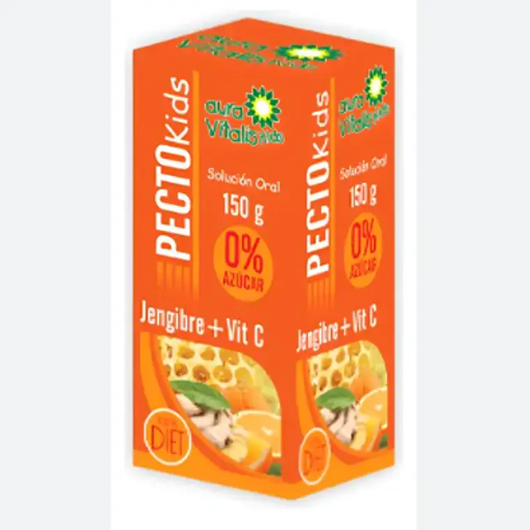 Pecto Kids Jengibre+ Vit C Jarabe 150 ml. Aura vitalis. 1