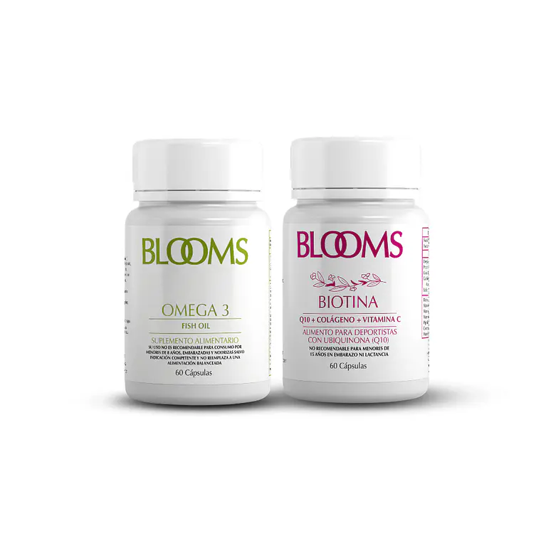 Pack Blooms Mujer Antiage Biotina + Omega 3 1